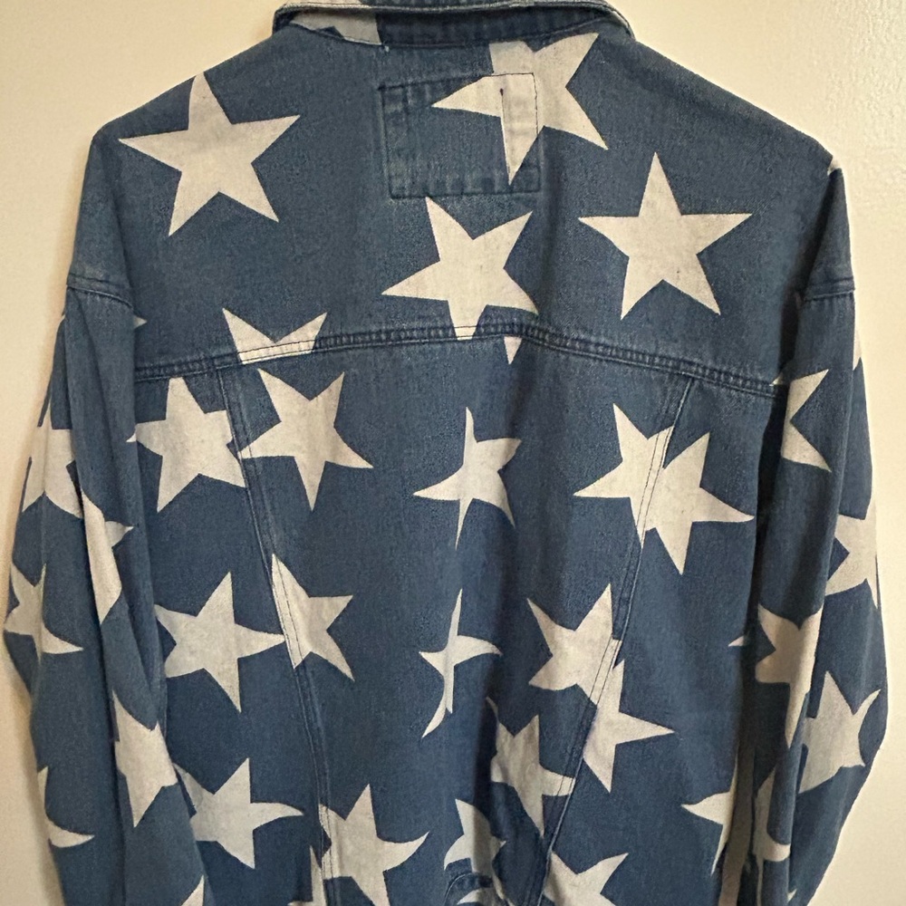 Altar’d State Pattern Denim Jean Jacket - Picture 3 of 4